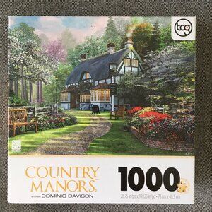 Country Manors 'Cottage Pub' 1000 Piece Puzzle by tcg / Sure-lox COMPLETE